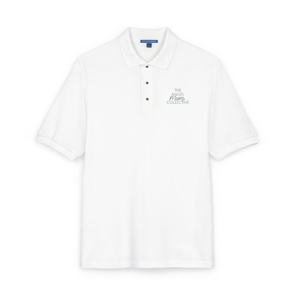 Embroidered Polo Shirt — Minimal Floral Crest Chest Design
