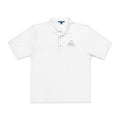 Embroidered Polo Shirt — Minimal Floral Crest Chest Design
