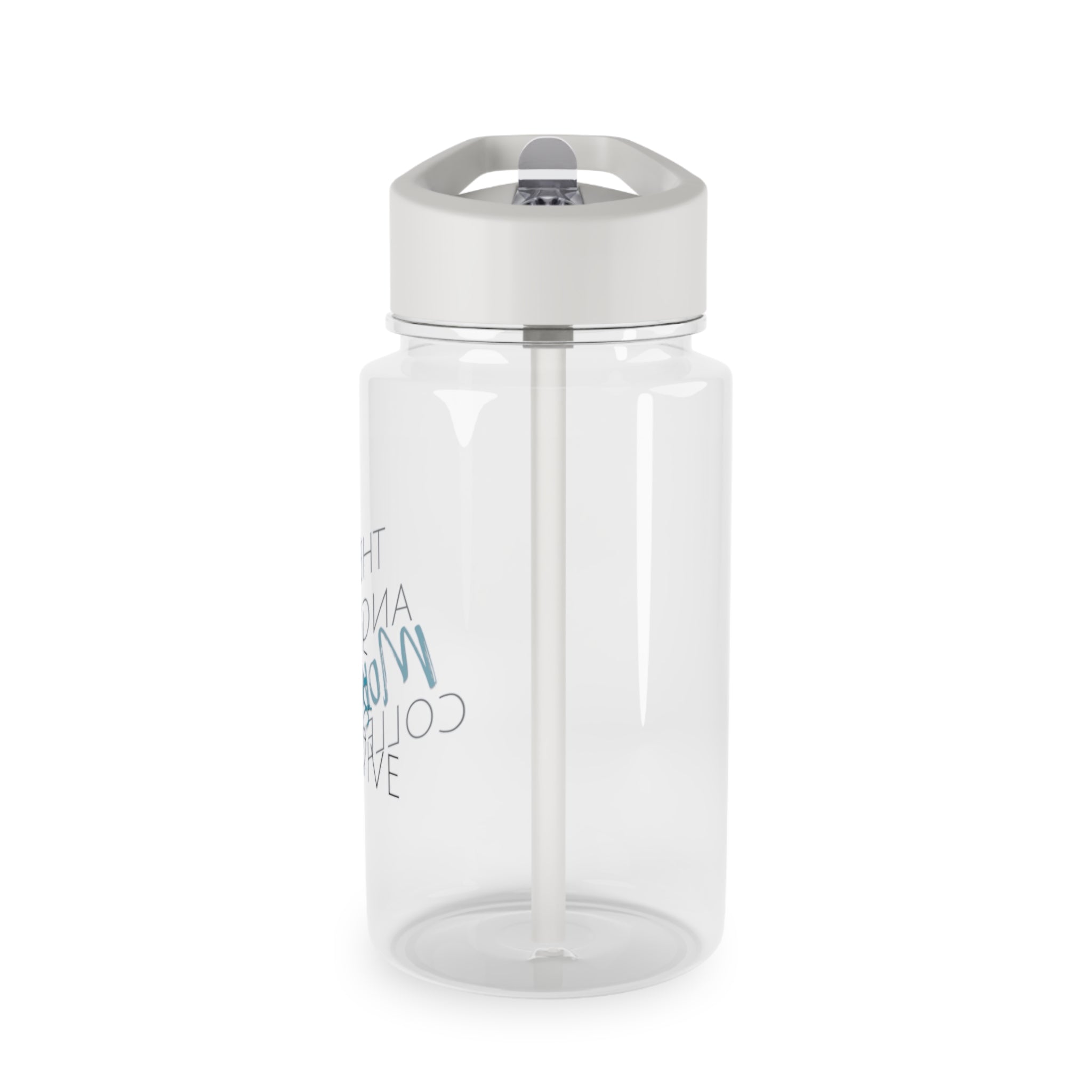Tritan Water Bottle — "The Angel Moms Collective" Clear Straw Bottle