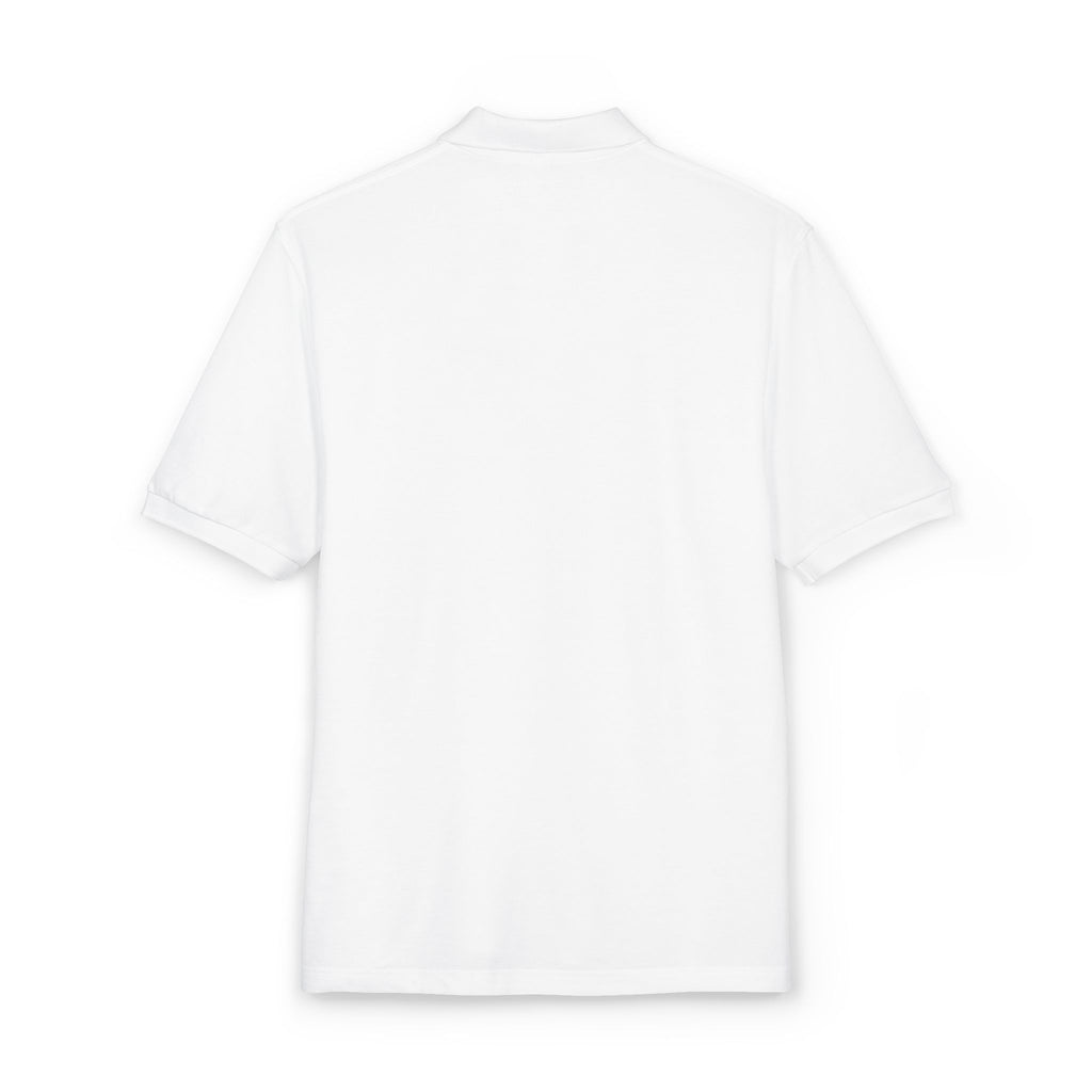 Embroidered Polo Shirt — Minimal Floral Crest Chest Design