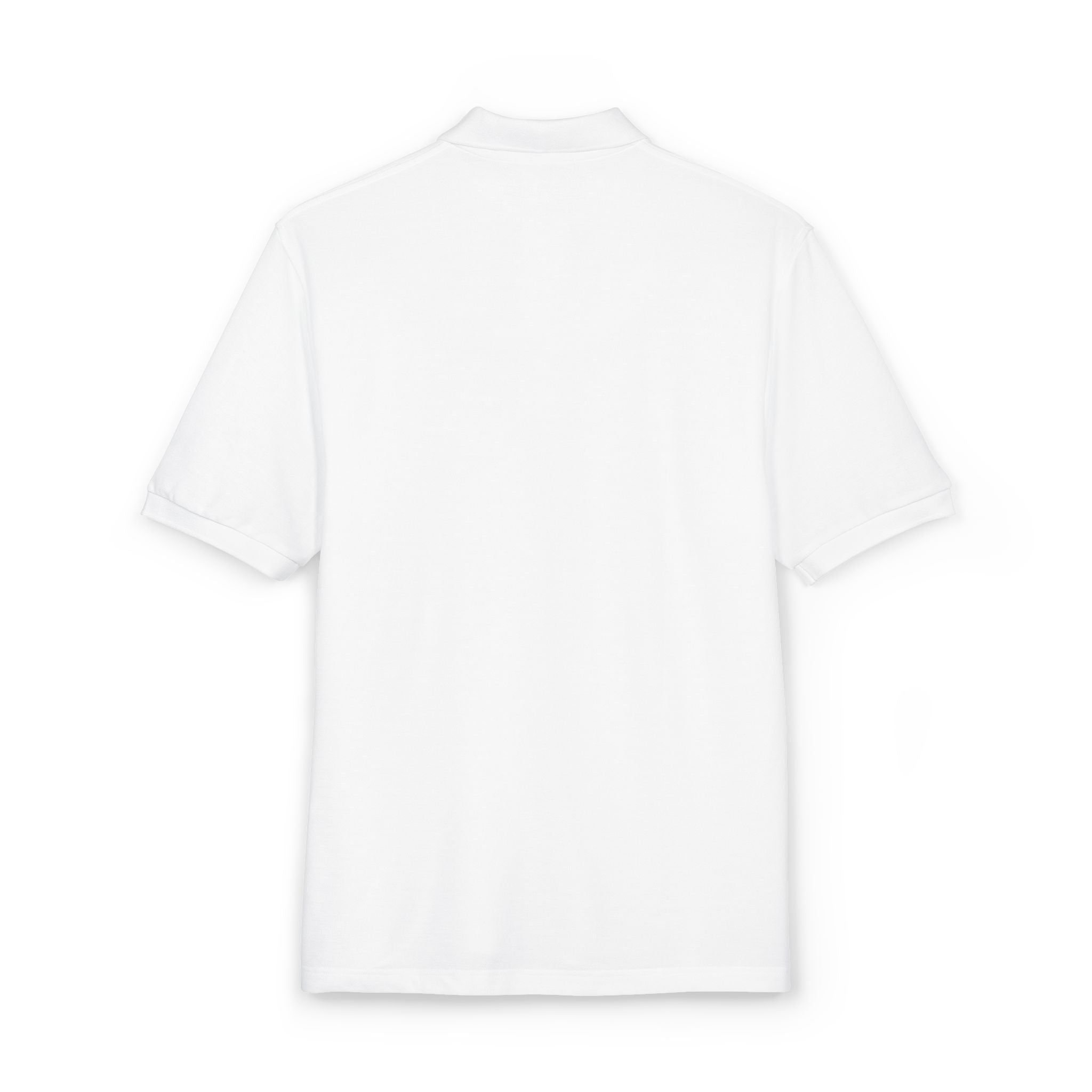 Embroidered Polo Shirt — Minimal Floral Crest Chest Design