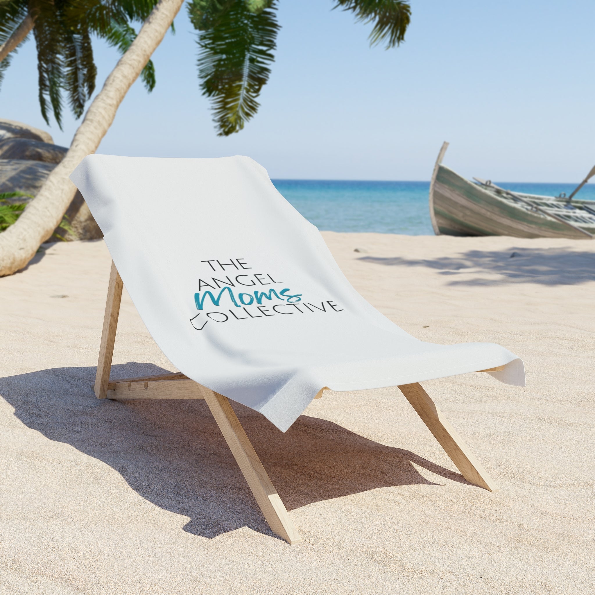 Beach Towel — “The Angel Moms Collective” Logo Towel | Memorial & Support Beach Accessory
