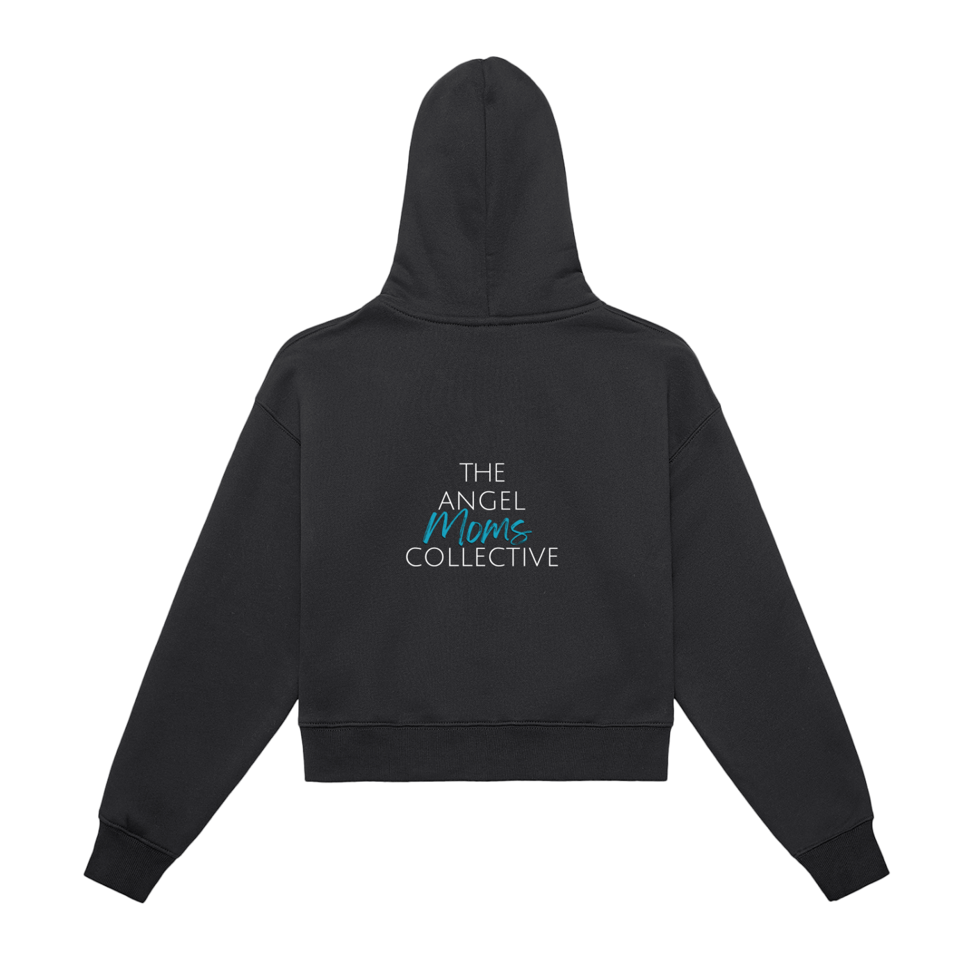 Fleeced Zip-Up Cropped Hoodie